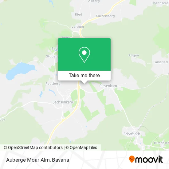 Карта Auberge Moar Alm