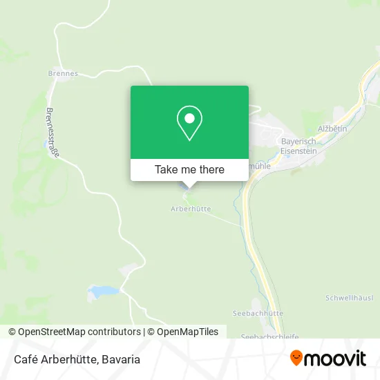 Café Arberhütte map