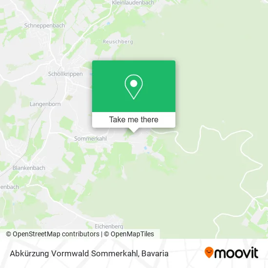 Карта Abkürzung Vormwald Sommerkahl