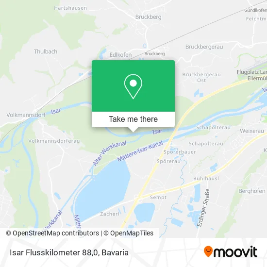 Карта Isar Flusskilometer 88,0