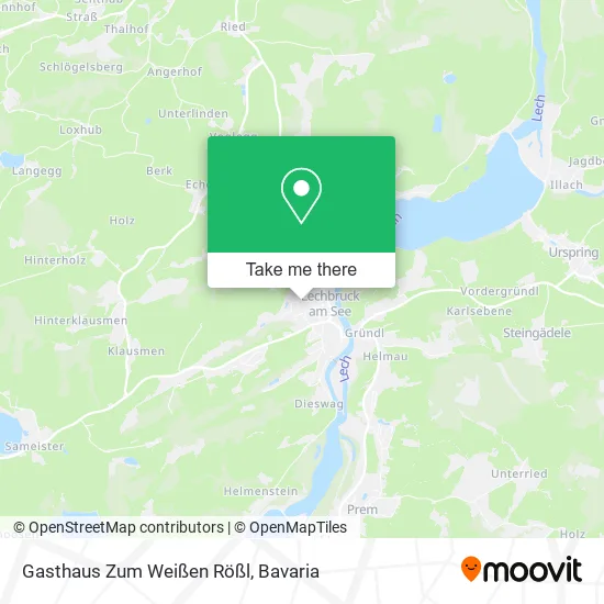 Карта Gasthaus Zum Weißen Rößl