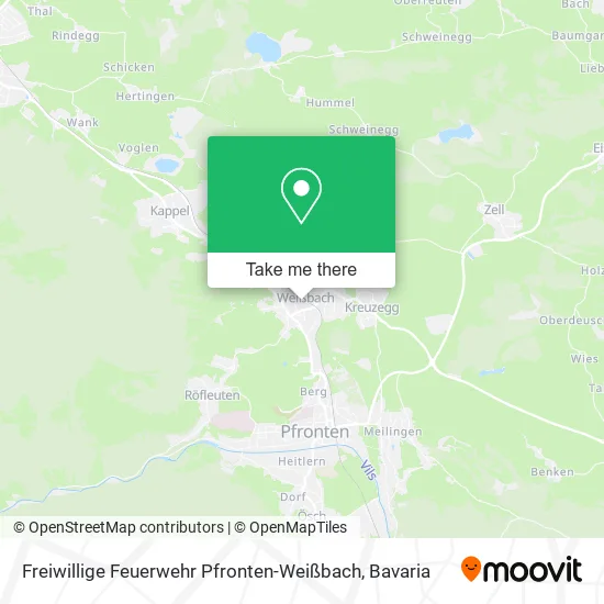 Карта Freiwillige Feuerwehr Pfronten-Weißbach