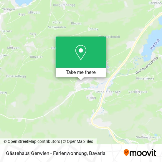 Карта Gästehaus Gerwien - Ferienwohnung