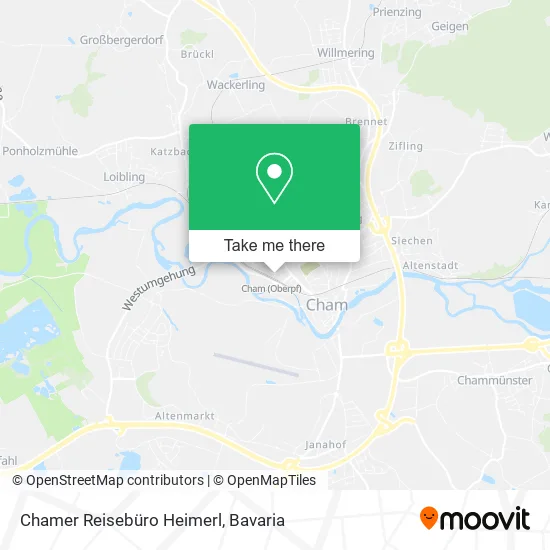 Карта Chamer Reisebüro Heimerl