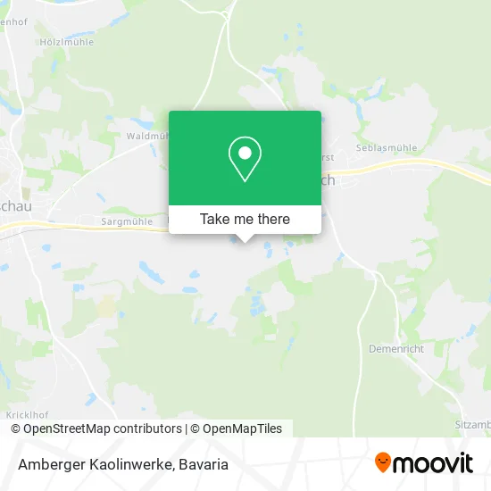 Карта Amberger Kaolinwerke