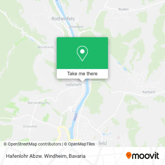 Карта Hafenlohr Abzw. Windheim