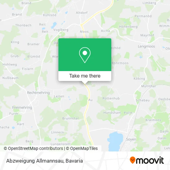 Карта Abzweigung Allmannsau