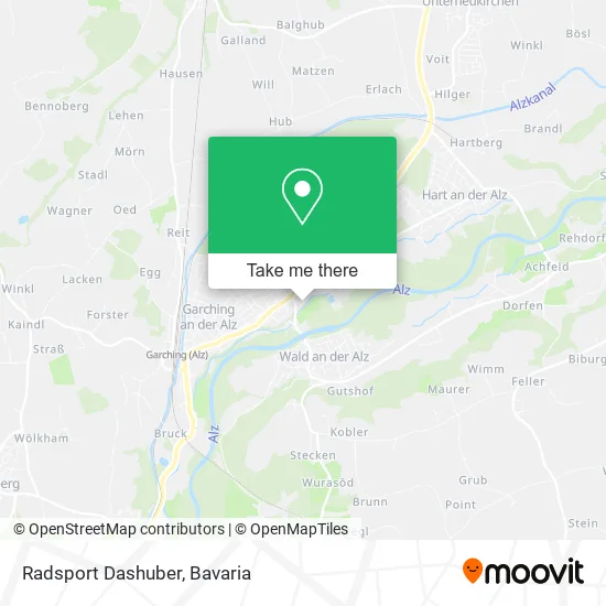 Карта Radsport Dashuber