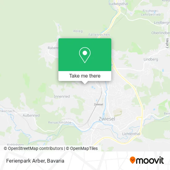 Карта Ferienpark Arber