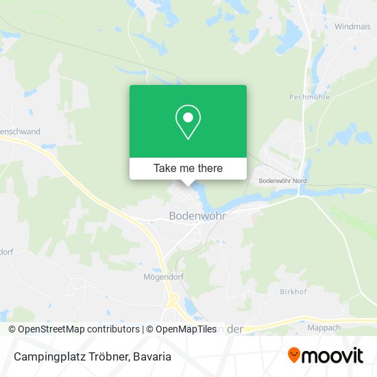 Campingplatz Tröbner map