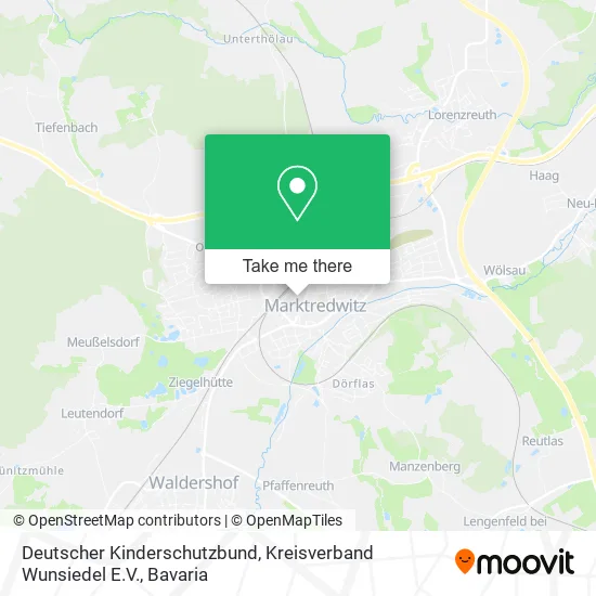 Карта Deutscher Kinderschutzbund, Kreisverband Wunsiedel E.V.
