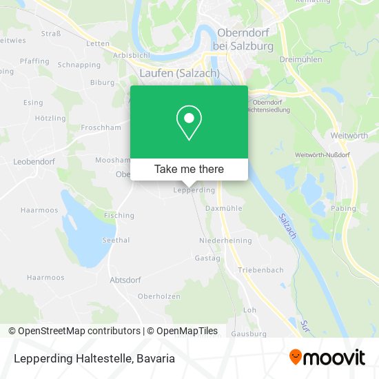 Карта Lepperding Haltestelle