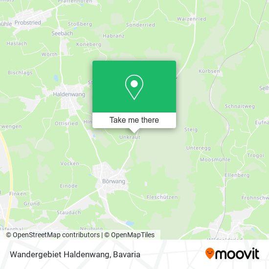 Wandergebiet Haldenwang map