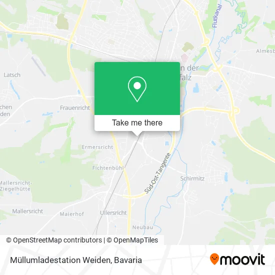 Карта Müllumladestation Weiden