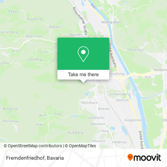 Карта Fremdenfriedhof