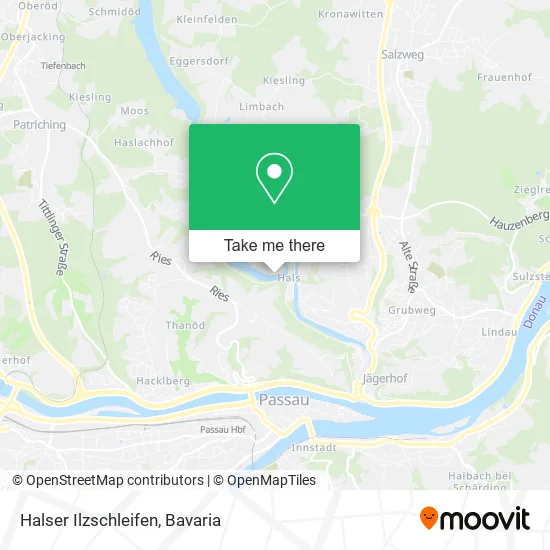 Карта Halser Ilzschleifen