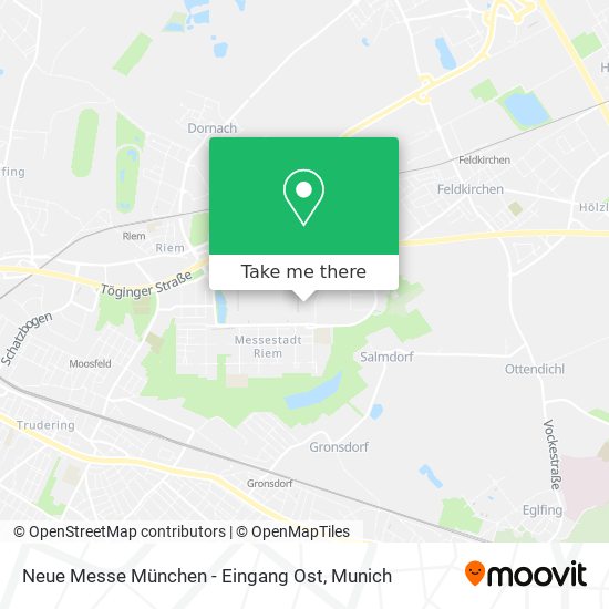 Neue Messe München - Eingang Ost map