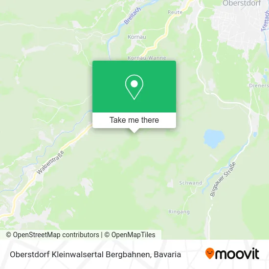 Карта Oberstdorf Kleinwalsertal Bergbahnen