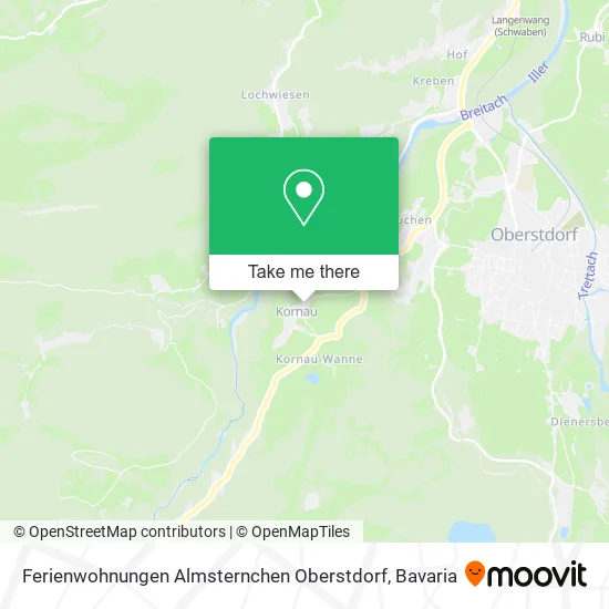 Карта Ferienwohnungen Almsternchen Oberstdorf