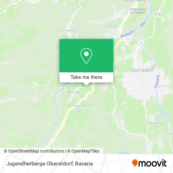 Карта Jugendherberge Oberstdorf