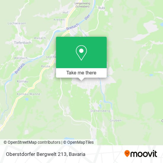 Oberstdorfer Bergwelt 213 map