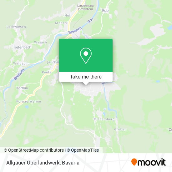 Allgäuer Überlandwerk map