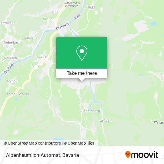 Alpenheumilch-Automat map