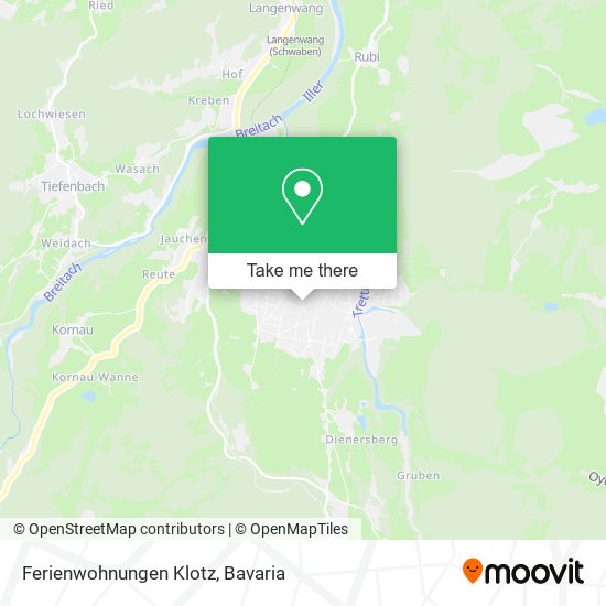 Ferienwohnungen Klotz map