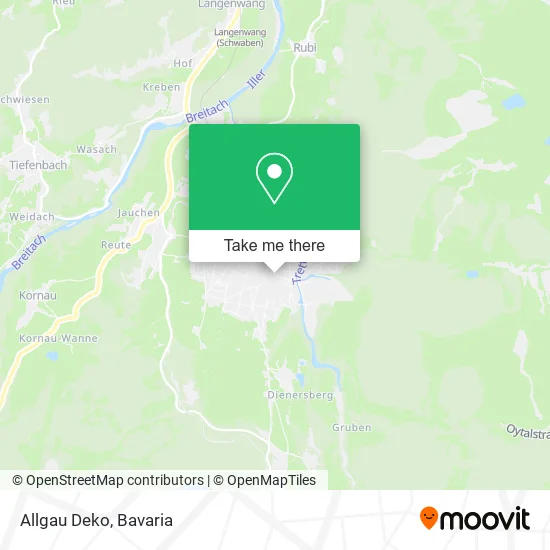 Карта Allgau Deko