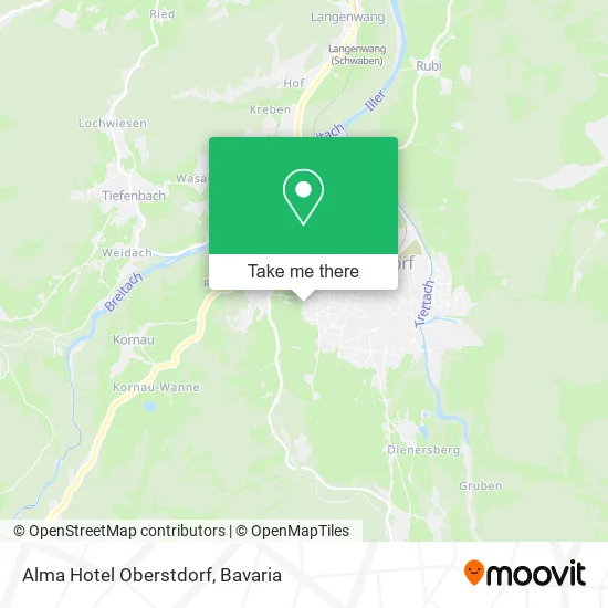 Карта Alma Hotel Oberstdorf