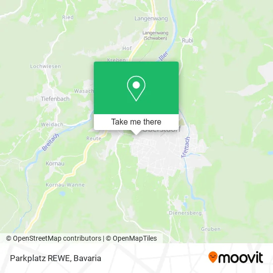 Карта Parkplatz REWE