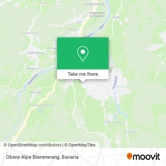 Карта Obere Alpe Bierenwang