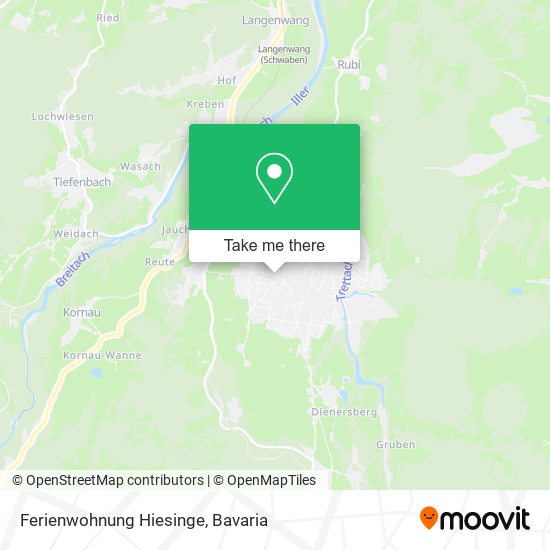 Ferienwohnung Hiesinge map