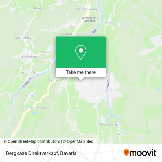 Bergkäse Direktverkauf map