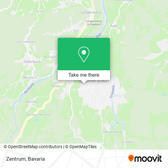 Zentrum map