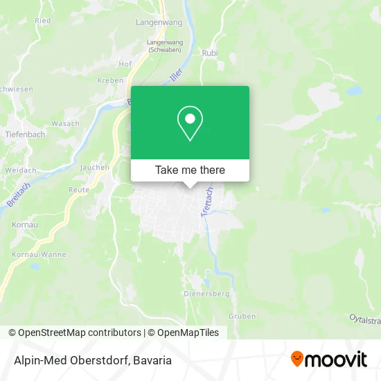 Карта Alpin-Med Oberstdorf