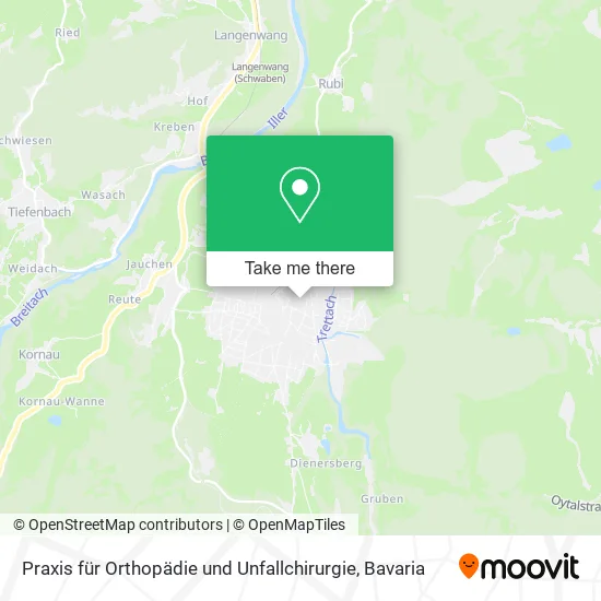 Карта Praxis für Orthopädie und Unfallchirurgie
