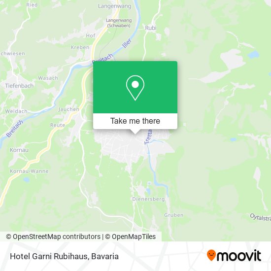 Hotel Garni Rubihaus map