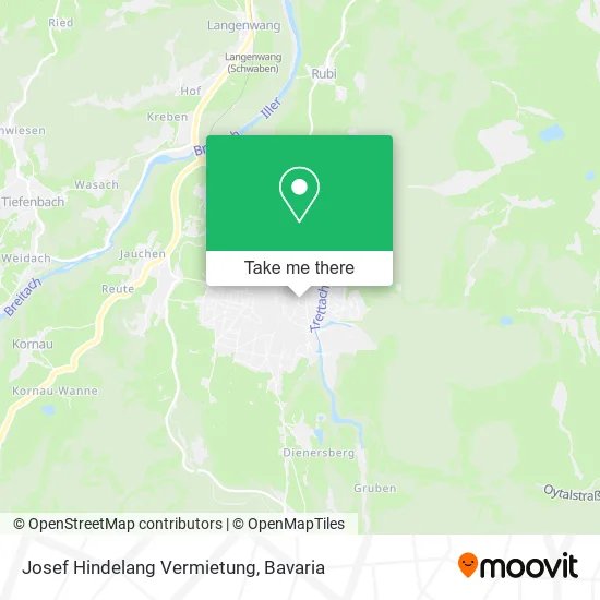 Карта Josef Hindelang Vermietung