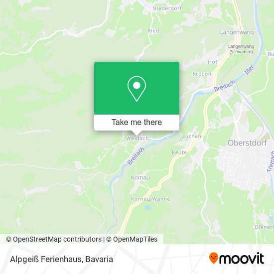 Alpgeiß Ferienhaus map