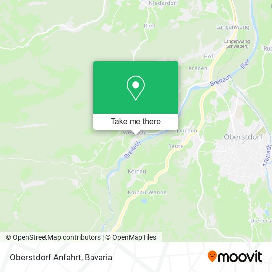 Oberstdorf Anfahrt map