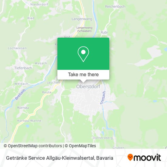 Getränke Service Allgäu-Kleinwalsertal map