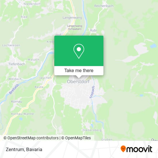 Zentrum map