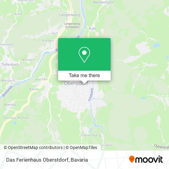 Das Ferienhaus Oberstdorf map