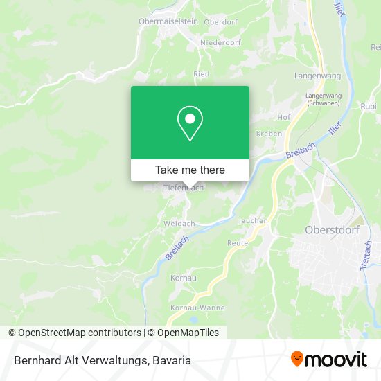Bernhard Alt Verwaltungs map