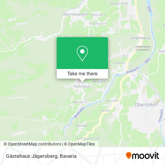 Gästehaus Jägersberg map