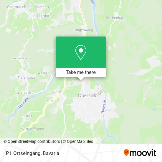 Карта P1 Ortseingang