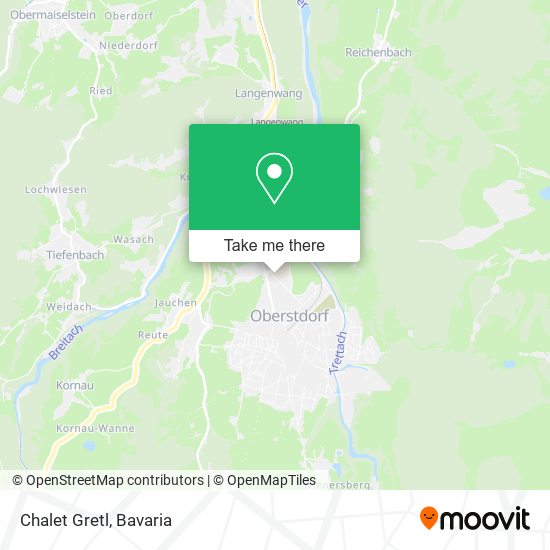 Chalet Gretl map