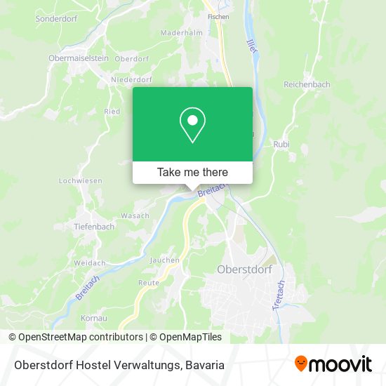 Карта Oberstdorf Hostel Verwaltungs