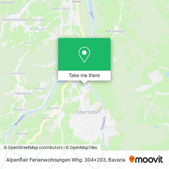 Alpenflair Ferienwohnungen Whg. 304+203 map